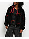 Vitriol Furget Me Not Black Crop Zip Jacket - Thumbnail image 1 of 9