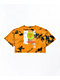 Vitriol Georgia Smile Orange Tie Dye Crop T-Shirt