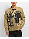 Vitriol Guardian Khaki Long Sleeve Zip Work Shirt - Thumbnail image 1 of 7