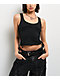Vitriol Ivy Black Lace Up Crop Tank Top - Thumbnail image 1 of 5