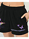 Vitriol Jada Butterfly Black Sweat Shorts