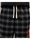 Vitriol Jagged Black Plaid Lounge Pants - Thumbnail image 3 of 5