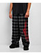 Vitriol Jagged Black Plaid Lounge Pants - Thumbnail image 1 of 5