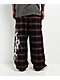 Vitriol Jagged Black Plaid Lounge Pants - Thumbnail image 2 of 5