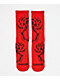 Vitriol Jagged Red Crew Socks - Thumbnail image 1 of 2