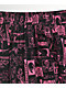 Vitriol Jazz Pink & Black Mix Print Shorts - Thumbnail image 6 of 6