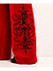 Vitriol Jessa Red Wide Leg Sweatpants - Thumbnail image 4 of 7