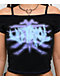 Vitriol Keeli Skeleton Off The Shoulder Black Crop Top  - Thumbnail image 3 of 4