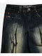 Vitriol Kids Abyss Grime Dark Blue Wash Flared Jeans - Thumbnail image 3 of 4