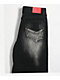 Vitriol Kids Depth Distressed Black Wash Ultra Wide Leg Jeans - Thumbnail image 3 of 3