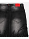 Vitriol Kids Void Black Wash Wide Leg Jeans - Thumbnail image 4 of 7