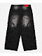 Vitriol Kids Void Black Wash Wide Leg Jeans - Thumbnail image 7 of 7