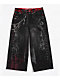 Vitriol Kids Void Optical Printed Black Ultra Wide Jeans - Thumbnail image 4 of 5