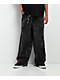 Vitriol Kids Void Optical Printed Black Ultra Wide Jeans - Thumbnail image 1 of 5