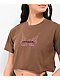 Vitriol Kiki Brown Crop T-Shirt - Thumbnail image 2 of 3