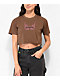 Vitriol Kiki Brown Crop T-Shirt - Thumbnail image 1 of 3
