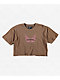 Vitriol Kiki Brown Crop T-Shirt - Thumbnail image 3 of 3