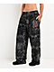 Vitriol Lace Black Plush Lounge Pants - Thumbnail image 1 of 4