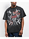 Vitriol Layered Edgy Black Wash T-Shirt - Thumbnail image 1 of 2