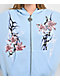 Vitriol Lenexa Blue Wash Body Bag Zip Hoodie - Thumbnail image 3 of 12