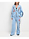 Vitriol Lenexa Blue Wash Body Bag Zip Hoodie - Thumbnail image 12 of 12