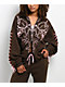 Vitriol Lenexa Lacing Brown & Pink Body Bag Zip Hoodie - Thumbnail image 1 of 9