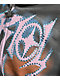 Vitriol Lenexa Smoke Print Rhinestone Grey Body Bag Hoodie - Thumbnail image 4 of 8