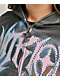 Vitriol Lenexa Smoke Print Rhinestone Grey Body Bag Hoodie - Thumbnail image 5 of 8
