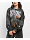 Vitriol Lenexa Smoke Print Rhinestone Grey Body Bag Hoodie - Thumbnail image 1 of 8