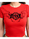 Vitriol Lilah Red Mesh Crop T-Shirt - Thumbnail image 3 of 5