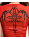 Vitriol Lilah Red Mesh Crop T-Shirt - Thumbnail image 4 of 5