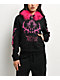 Vitriol Lilith Black Faux Fur Crop Zip Hoodie - Thumbnail image 1 of 8