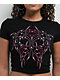 Vitriol Lina Dark Rave Black Crop T-Shirt - Thumbnail image 2 of 3