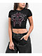 Vitriol Lina Dark Rave Black Crop T-Shirt - Thumbnail image 1 of 3