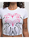 Vitriol Lina Dark Rave White Crop T-Shirt - Thumbnail image 3 of 3