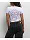 Vitriol Lina Dark Rave White Crop T-Shirt - Thumbnail image 2 of 3
