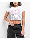Vitriol Lina Dark Rave White Crop T-Shirt - Thumbnail image 1 of 3