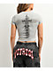 Vitriol Lina Grey Wash Crop T-Shirt - Thumbnail image 2 of 3