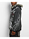 Vitriol Loose Tooth Faux Fur Charcoal Crop Zip Hoodie - Thumbnail image 5 of 7