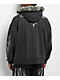 Vitriol Loose Tooth Faux Fur Charcoal Crop Zip Hoodie - Thumbnail image 2 of 7