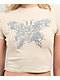 Vitriol Lorena Buckle Back Beige Crop T-Shirt - Thumbnail image 3 of 3