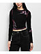 Vitriol Lottie Black Long Sleeve Crop T-Shirt - Thumbnail image 1 of 5