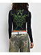 Vitriol Lottie Black Wash Long Sleeve Crop T-Shirt - Thumbnail image 2 of 3