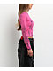 Vitriol Lottie Pink Long Sleeve Crop T-Shirt - Thumbnail image 4 of 6