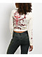 Vitriol Lottie White Long Sleeve Crop T-Shirt - Thumbnail image 2 of 5