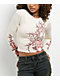 Vitriol Lottie White Long Sleeve Crop T-Shirt - Thumbnail image 1 of 5