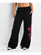 Vitriol Lucy Black Wide Leg Sweatpants - Thumbnail image 2 of 6