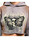 Vitriol Mitzi Grey Crop Hoodie - Thumbnail image 3 of 4