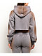 Vitriol Mitzi Grey Crop Hoodie - Thumbnail image 2 of 4
