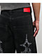 Vitriol Monster Noise Black Wide Leg Jeans - Thumbnail image 3 of 7
